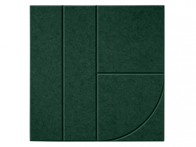 Maeven Art akoestisch paneel Sadé VIII - Deep Green