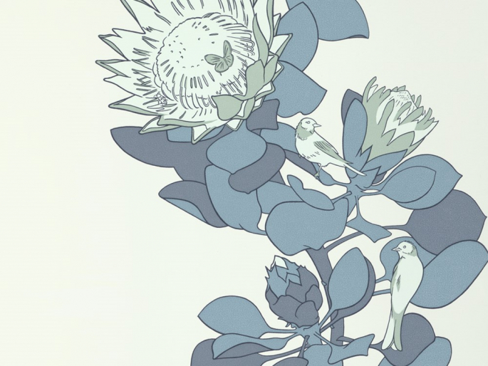 Paint & Paper Library Protea Trail - Blue's Blue
