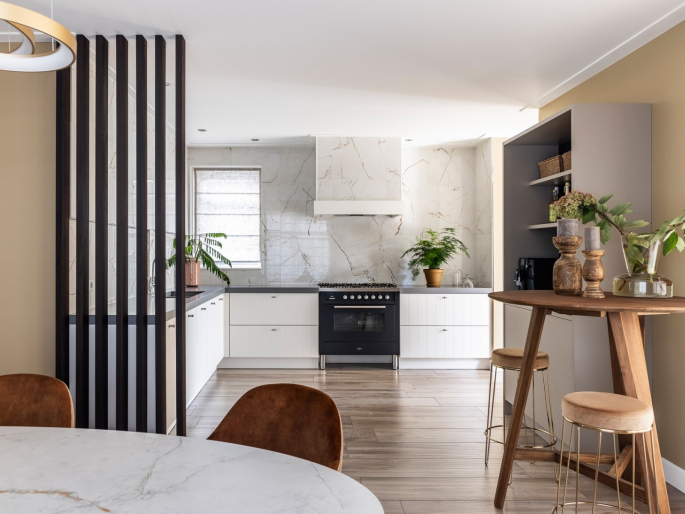 XL Roomdivider gerookt eiken