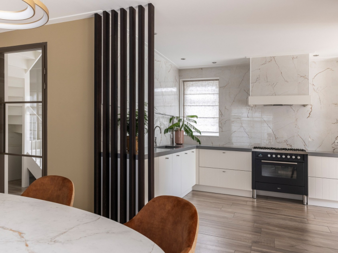 XL Roomdivider gerookt eiken