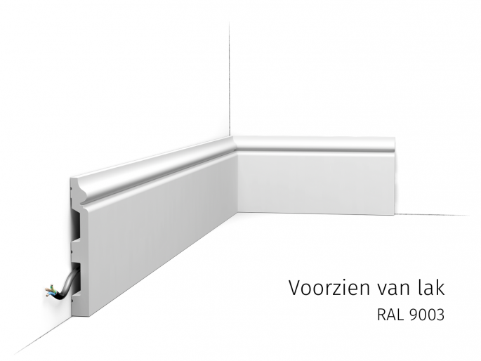 Orac vloerplint SX118 RAL9003