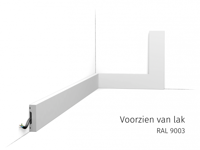 Orac vloerplint SX162 RAL9003