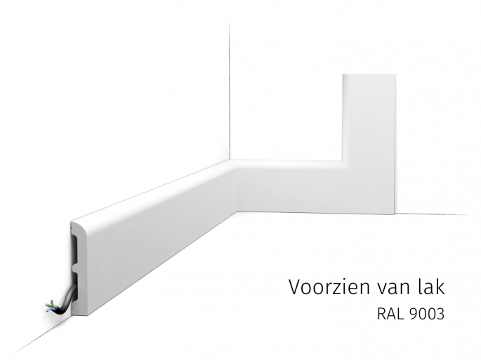 Orac vloerplint SX183 RAL9003
