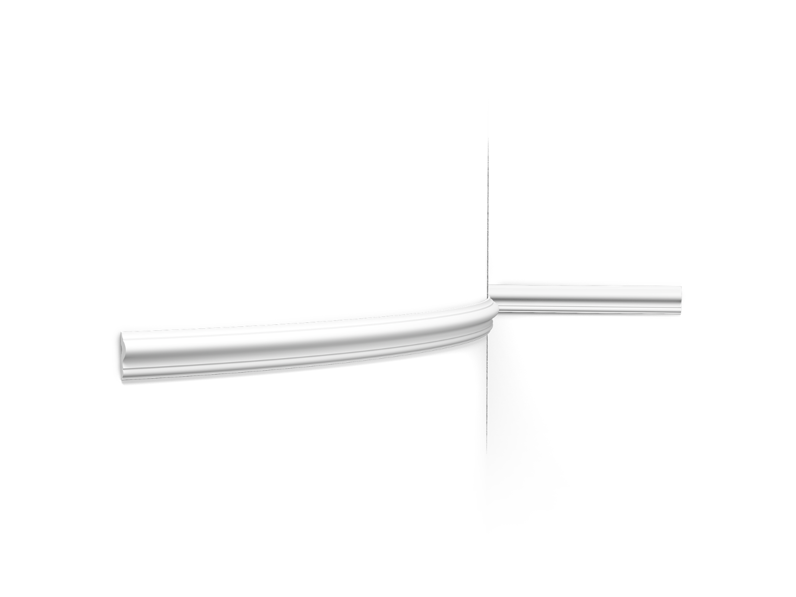 Zelfklevende wandlijst van pvc, overschilderbare, flexibele sierlijst in wit, voor spiegellijsten, meubelranden en creatieve wanddecoratie (15 mm x 6 m